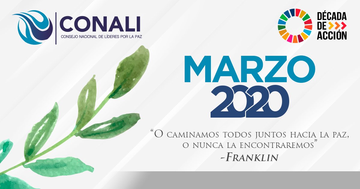 CONALIMX's tweet photo. La Paz se Construye 🕊 #Marzo2020 https://t.co/TMNgvrRifK