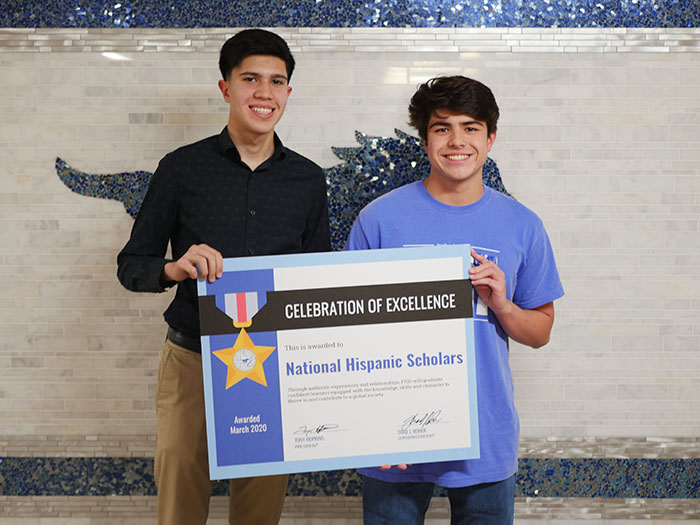 FISD loves recognizing student groups who make it to the state and national level such as Rodeo Art students, National Tech Award, DECA, Swim Team, Wrestlers, Hispanic Scholars, and the FJH National Champ Cheerleaders. See all photos at fisd.smugmug.com/2019-2020-Scho…