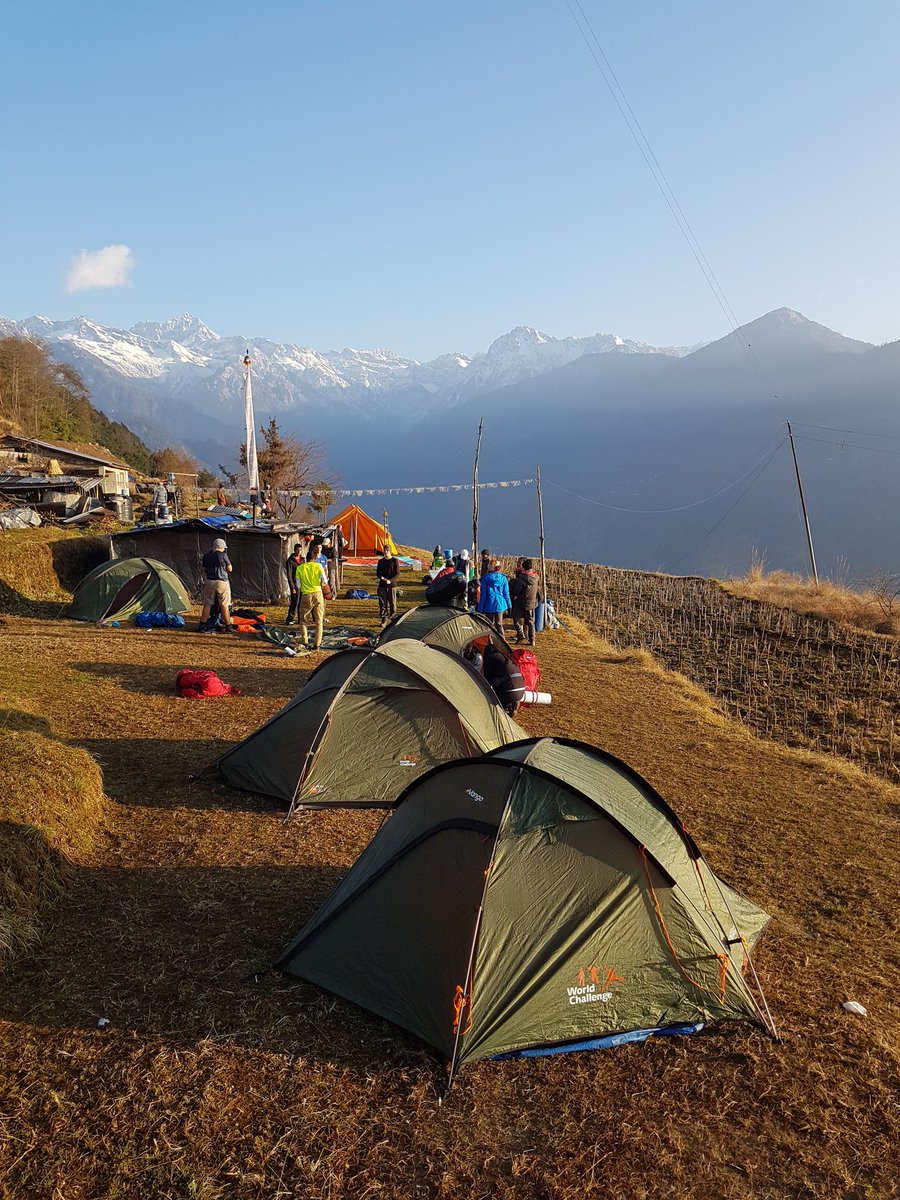DCDofE's tweet photo. Team 1 is packing their tents and rucksacks for the last day of their trekking. https://t.co/gVbudJw3Lp