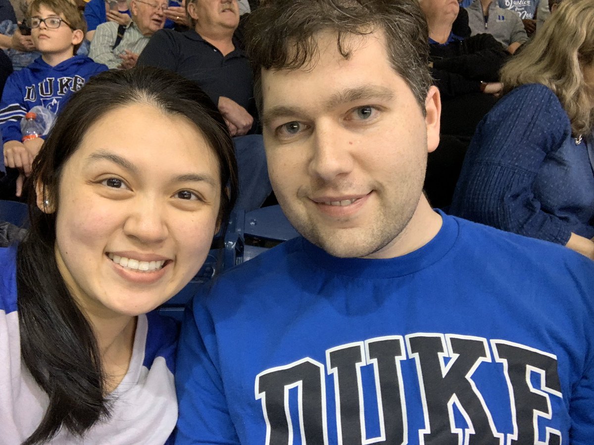 ngjawitz's tweet photo. First Duke 🏀game with @ojawitzMD! Nothing quite like it!! Thank you @dukegme, Dr. Washington, and the Duke North GI consult team for helping me get here in time! https://t.co/0qdpIkhtc1