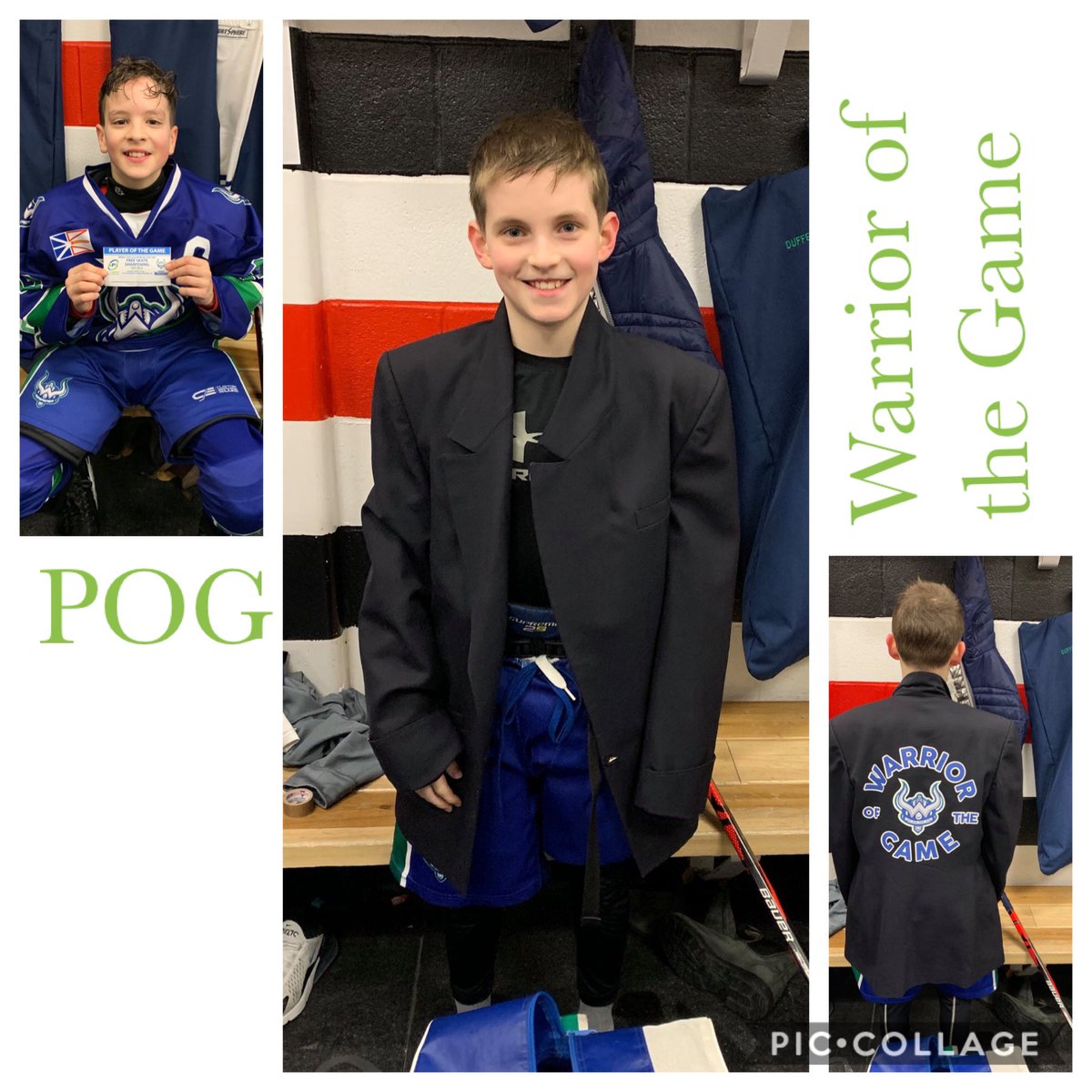Another Great night on Home Ice!
These 2 speed demons were on fire! Do they have jets on their blades?? 🤣 if they do you will not see them... they move to fast. POG Grayden Bath @AtlanticProSpo1 Hudson O’Keefe Warrior of the Game <a href="/customedgenl/">Custom Edge Pro Shop</a> @DJHLnews <a href="/PmhaWarriors/">Paradise Warriors</a> 💚💙🏒🥅
