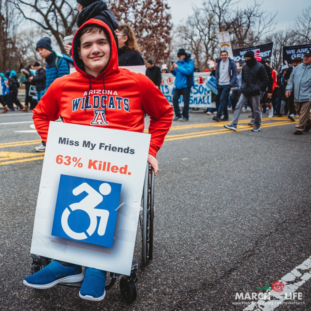 March_for_Life's tweet photo. No matter the condition of your birth, your life has value, your life has meaning, your life is worth marching for! https://t.co/dMtpPVPZBT