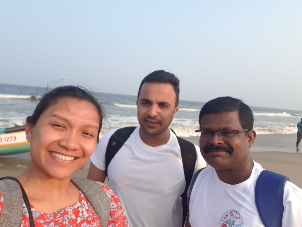 delinaevans's tweet photo. Celebrating the end of a fantastic four week fieldtrip in India with an afternoon at Marina Beach, Chennai #managingAMRtogether has never been more delightful @DosaDx https://t.co/vXgiUA0R5I