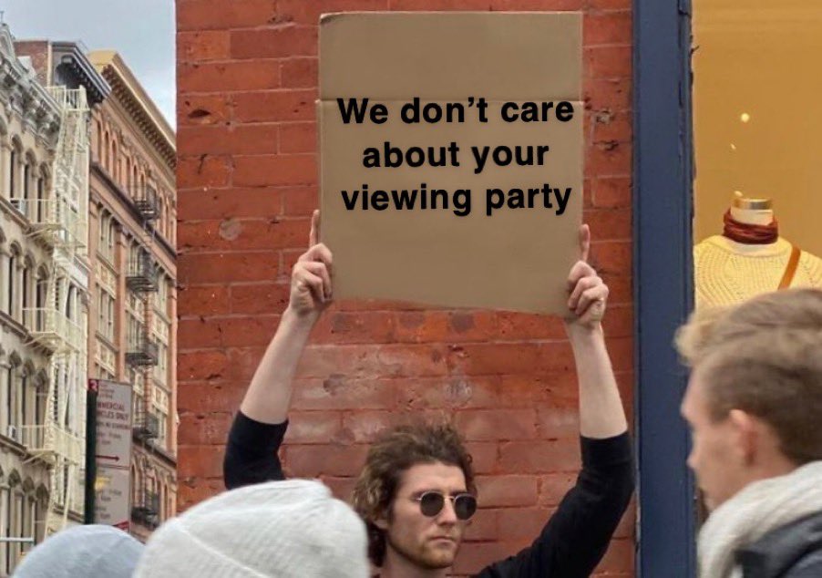 Dear Chris Harrison we don’t wanna see viewing party’s we barely wanna watch regular episodes this season #TheBachelor