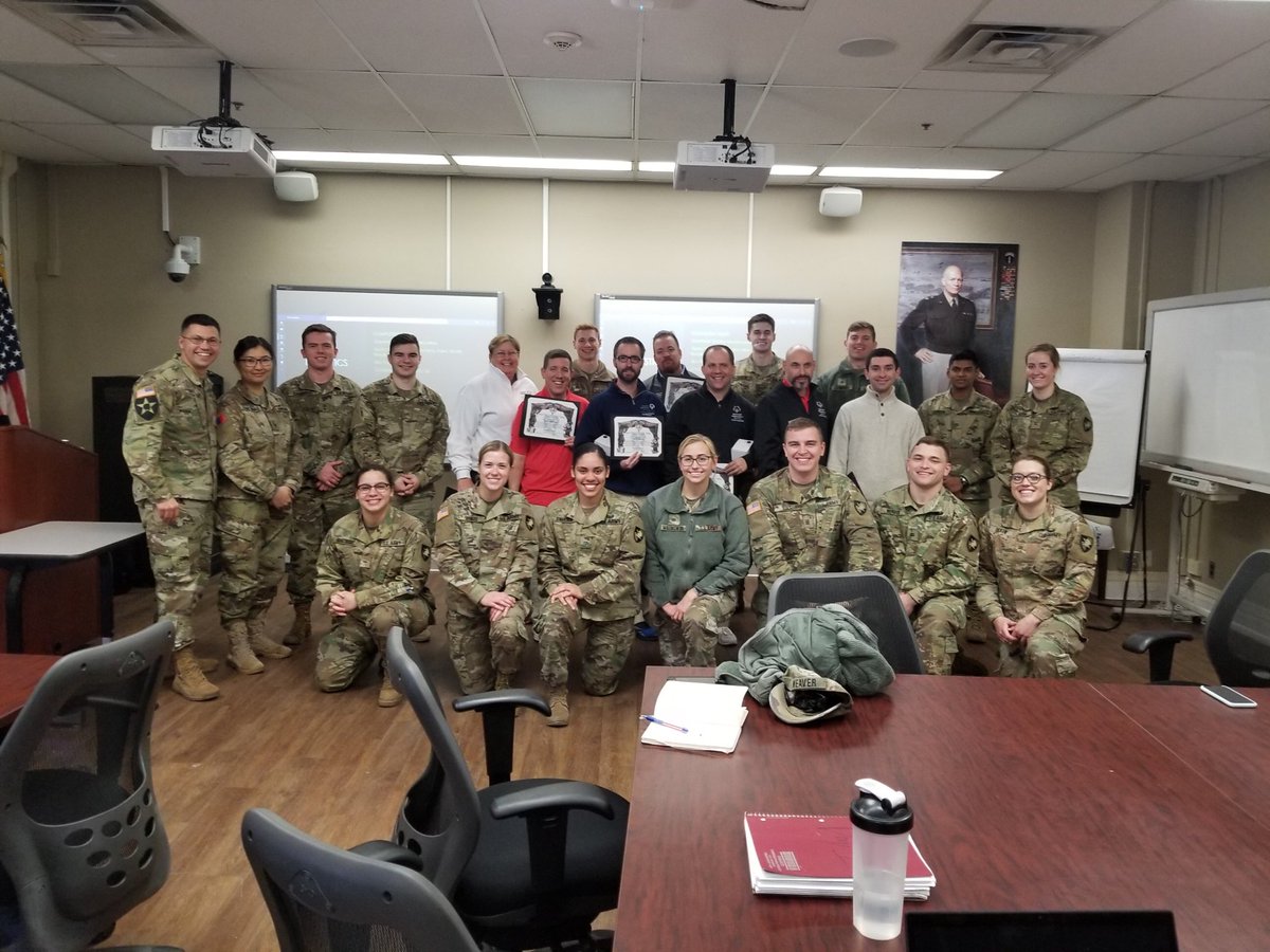 usma_bsl's tweet photo. The Management Program's Honor Societ, Omicron Delta Kappa, hosted  the Athlete Congress of New York on Friday in preparation for the Special Olympics held on May 2, 2020. #BSL https://t.co/oxvPw8B2KK