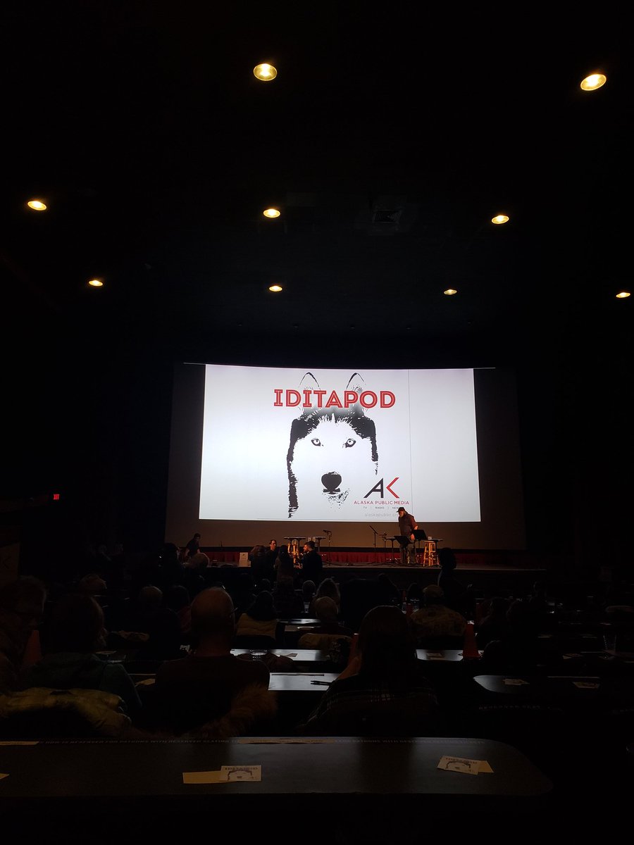 StacyWeitzner's tweet photo. Here to hang with the big dogs. Thanks @AKpublicnews for the free #iditapod event! https://t.co/IUzoqlJyNV