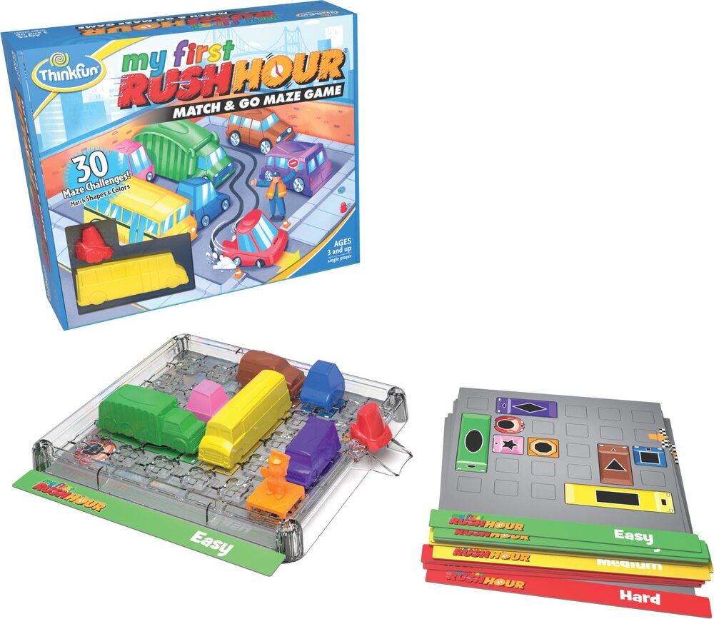 ThinkFun's tweet photo. Thanks, @GeekTyrant , for including #MyFirstRushHour in your toy fair roundup!  https://t.co/ABJJBZNSF3 https://t.co/S9YiZS0d6I