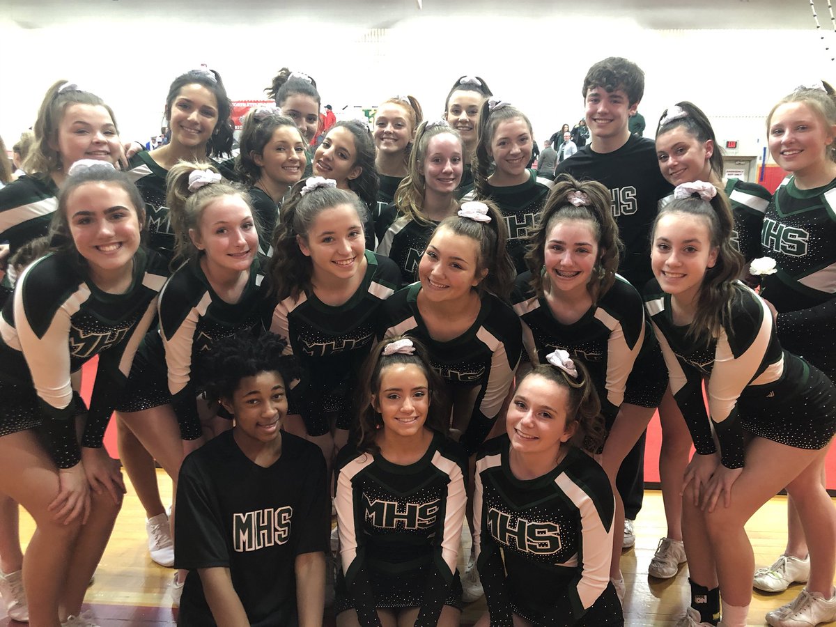 mansfield_cheer's tweet photo. REGIONALS BOUND! Can’t wait for next weekend at Foxboro! 💚🖤 @MHShornets @MansfieldSchool https://t.co/sJHqfoZqne