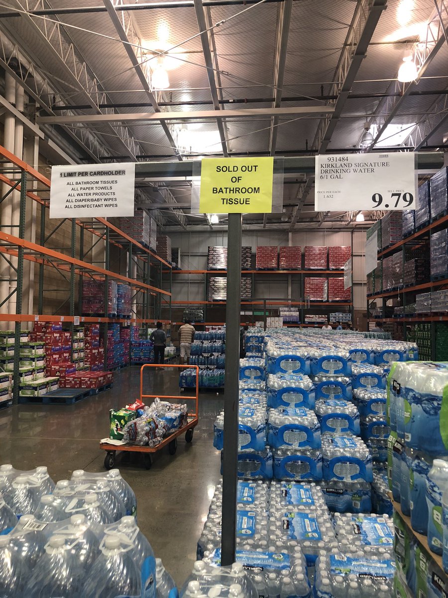 hapa_girl33's tweet photo. Forgot to add this pic. #costco sold out of toilet paper. No need to panic people. No need to hoard. #PracticeAloha #CoronaVirus https://t.co/uPh4QLnK0K