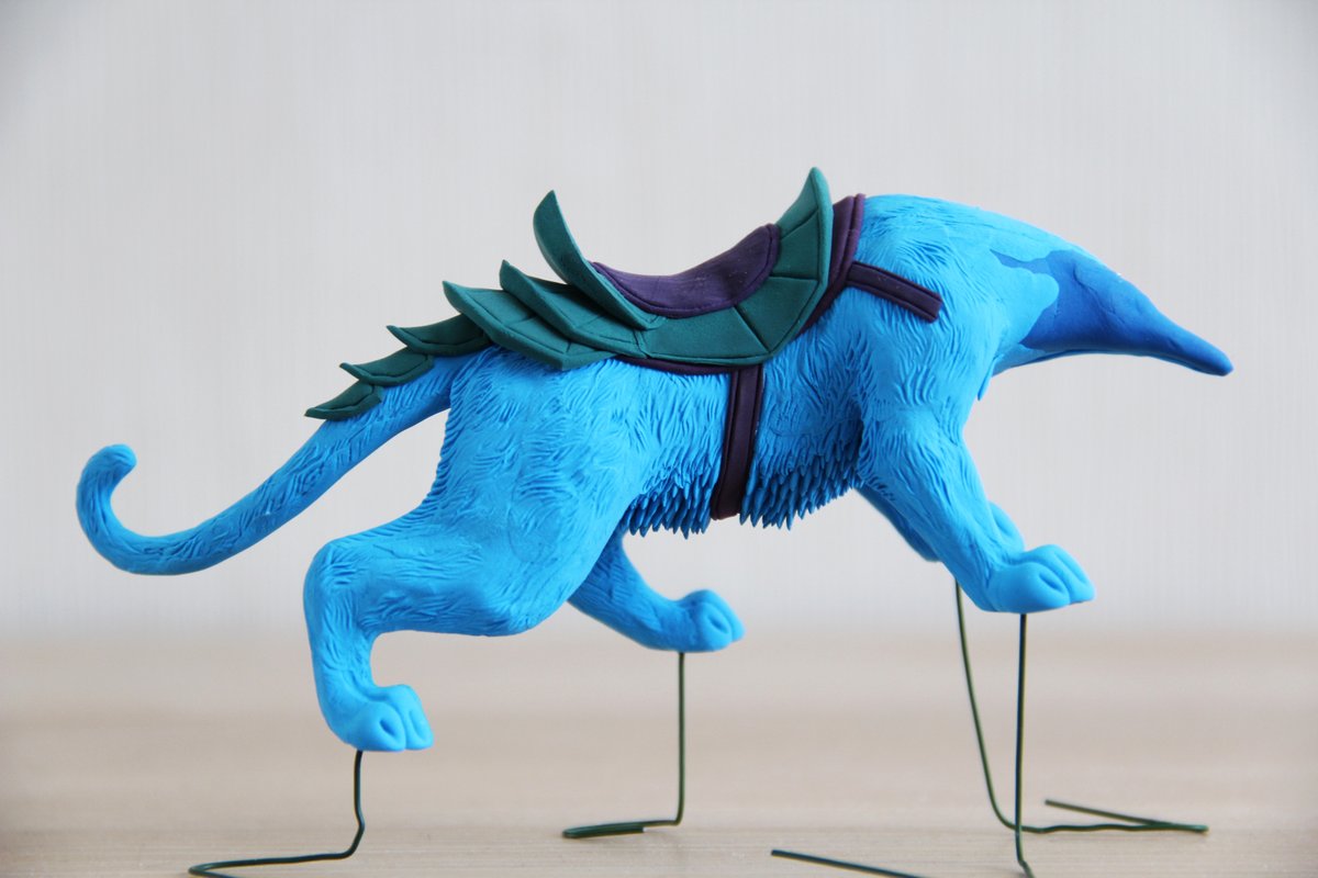 JulieColibri's tweet photo. WIP Spectral Tiger 🐯
Working with armor.
#wip #workinprogress #sculpture #warcraft #worldofwarcraft #spectraltiger #mount https://t.co/loUYbu1EwG