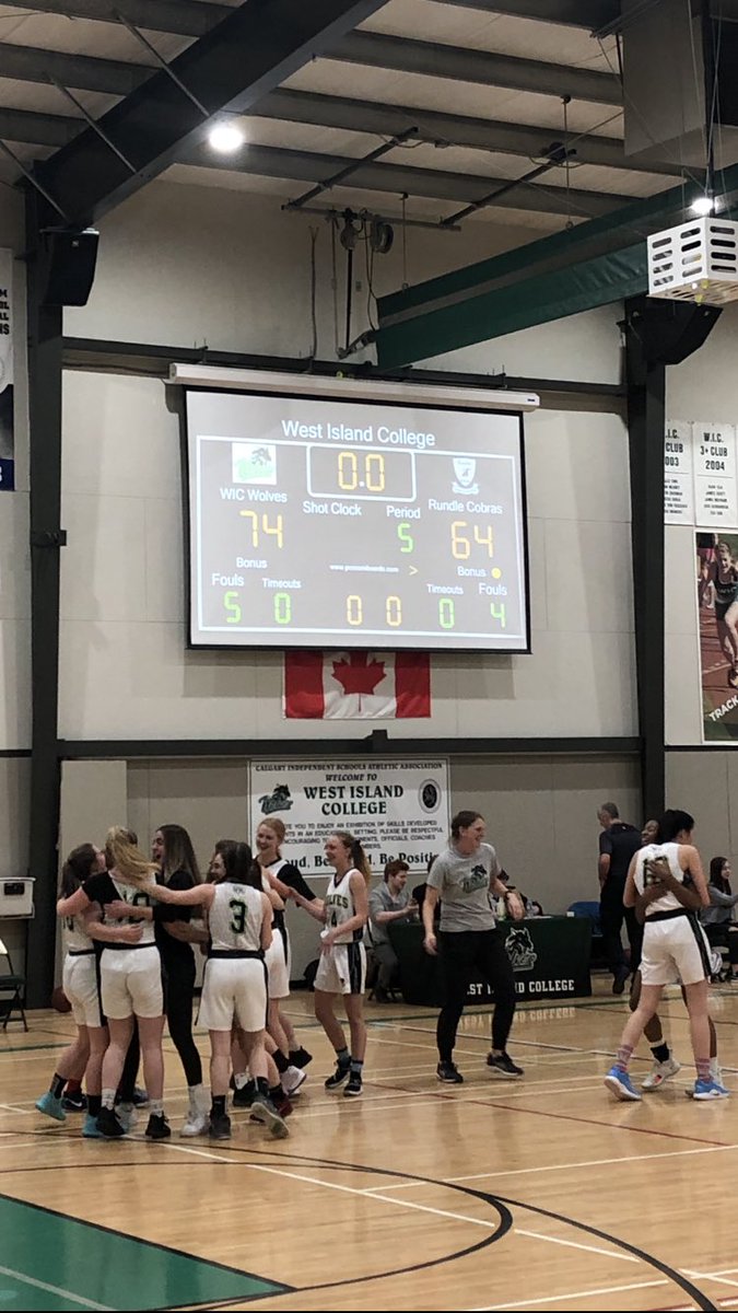 What a gutsy full team effort by the <a href="/WICYYC/">West Island College</a> Sr. Girls to win their semi-final in overtime!