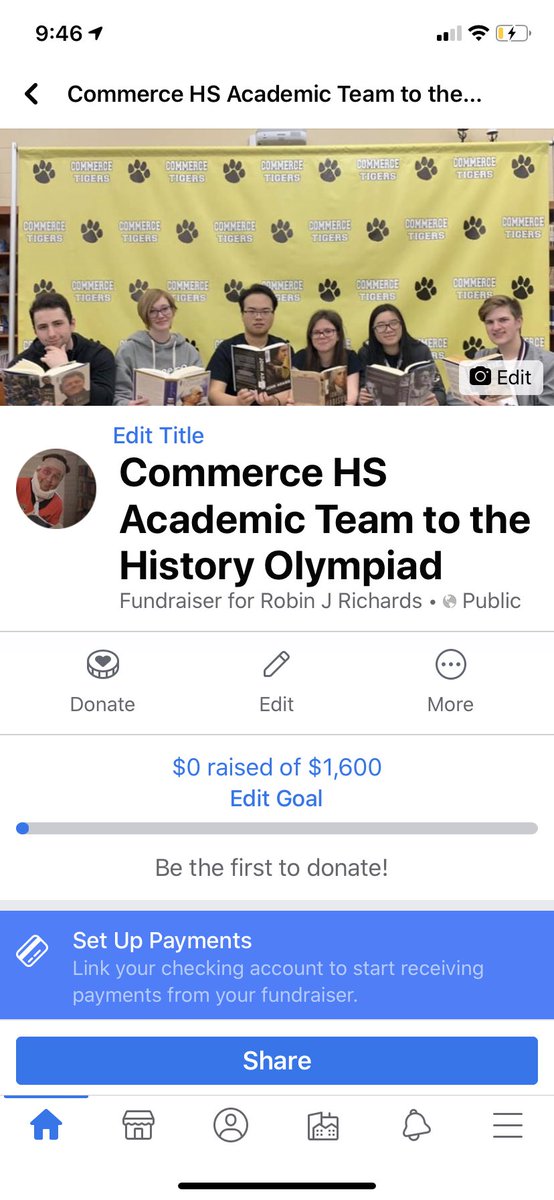 We have now begun to raise funds for the 2020 History Olympiad in July in the Caribbean! Any donation will be greatly appreciated! Thanks! Look for it on Facebook!