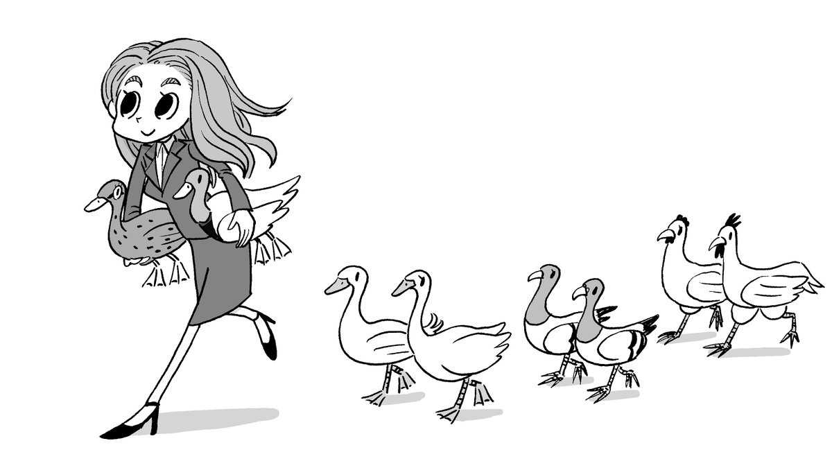 動物のつがいをノアの方舟に運ぶ業務を任されたお姉さん こおにたびらこのイラスト 動物のつがいをノアの方舟に運ぶ業務を任されたお姉さん こおにたびらこのイラスト