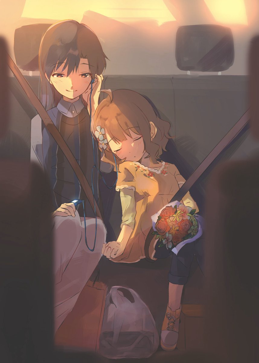 如月千早 「#周防桃子合同 「みんながいるから」に寄稿した桃子と千早ちゃんです。。 」|らむりん🐏のイラスト