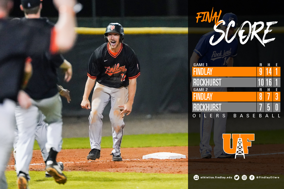 WALK OFF WINNERS!

Casey Gould laced a two-out double to give the Oilers a walk off win against Rockhurst in the nightcap!

RECAP: athletics.findlay.edu/x/83o73