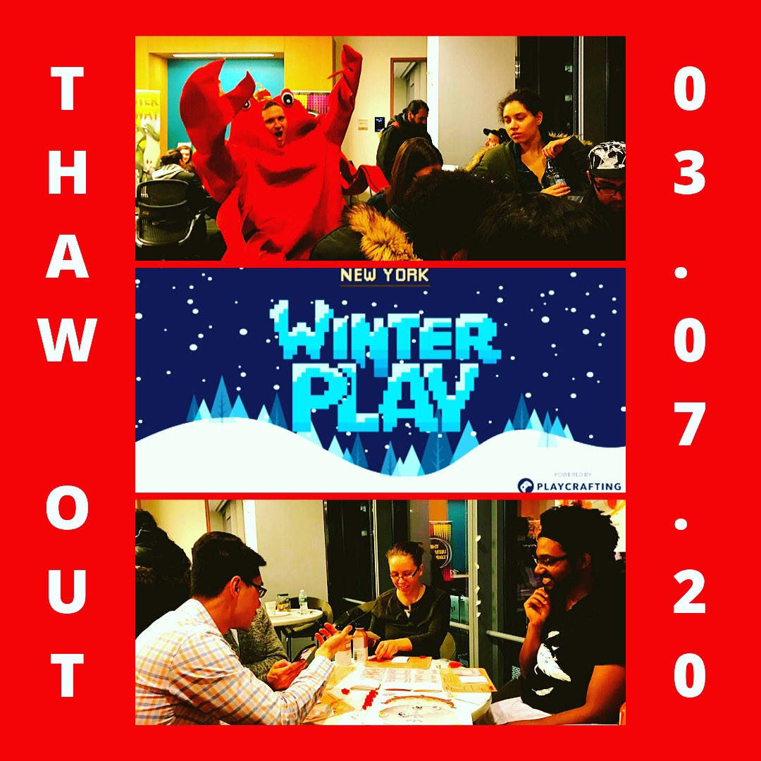 BoilingPtGame's tweet photo. A heavy dose of distraction is just what we needed. This Saturday, catch us at @Playcrafting’s #WinterPlay event at @Microsoft Times Square - completely free to attend! https://t.co/XSVa8HYiHQ https://t.co/qr0Duj7xWR