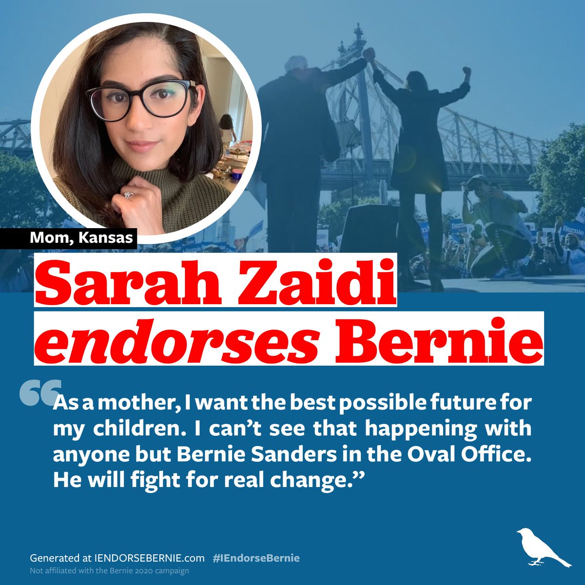 unnessarahly's tweet photo. #momsforbernie #MuslimsForBernie https://t.co/UJafVbGbtu
