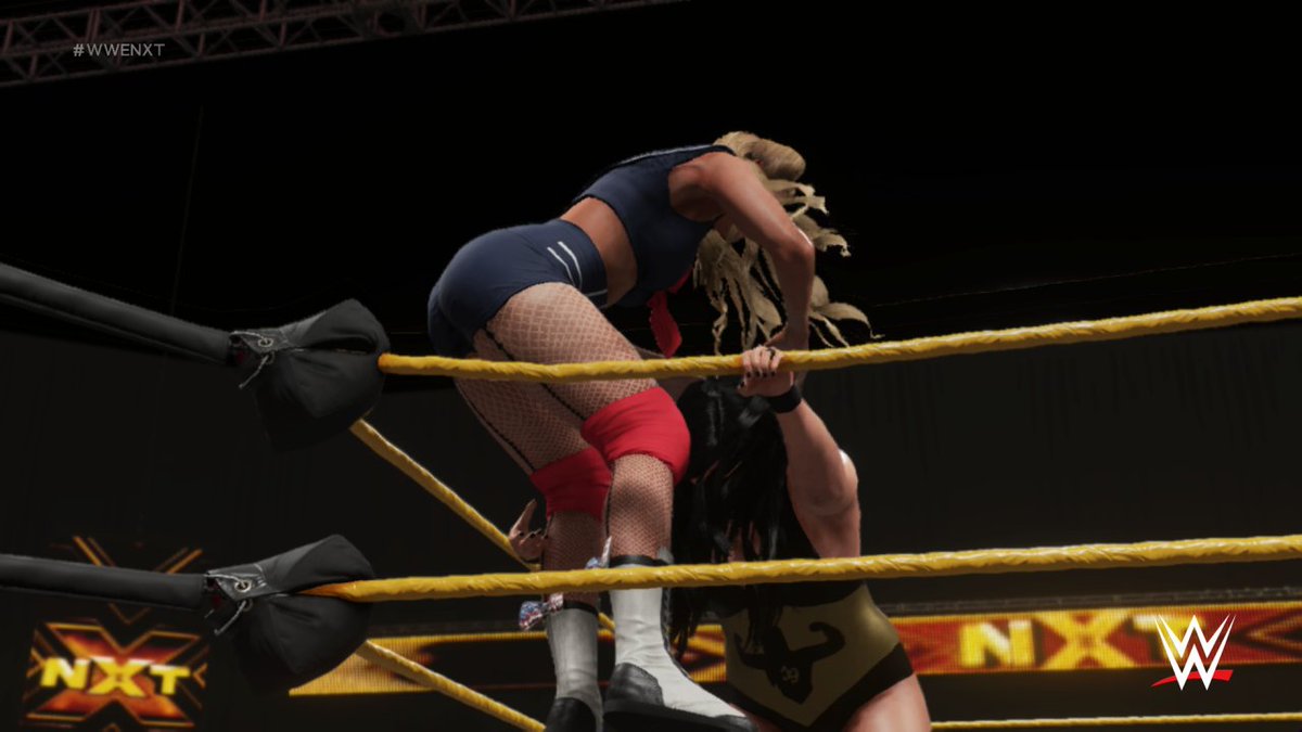 floydbanks2k26's tweet photo. #ThisIsNXT. @LaceyEvansWWE tries to go off the top rope, but #JordynneGrace cuts her off and in high risk, #Superplex #LaceyEvans on the ring side floor. @WWENXT
#NXT!
NXT!
NXT!
#UniverseMode #XboxShare #XboxOne #WWE2K19 #CAW https://t.co/WKiNu92mWx