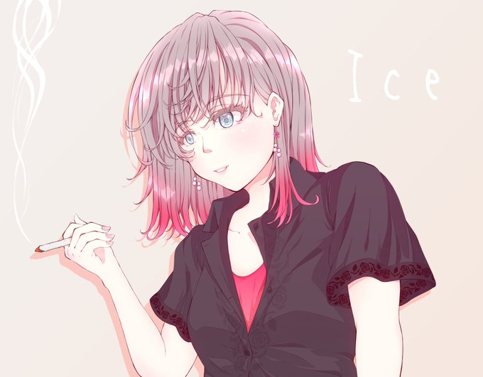 喫煙女子のtwitterイラスト検索結果