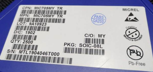 #electronic components #SOIC8 
#elektronik
MIC705MY-TR SOIC8 with original packing and label,
New order shipped to our customer, there's more instock waiting to support you! Pls PM me or send info to joseph@awaele.com for more support.
