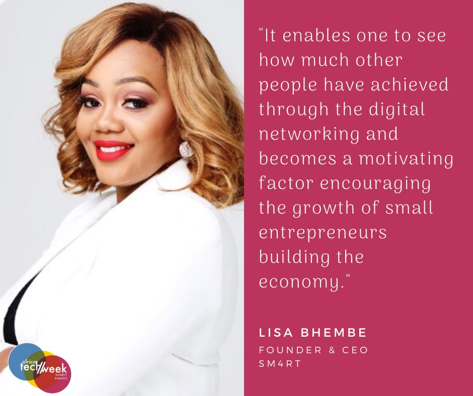 Topco_Media's tweet photo. Why should you enter the Africa Tech Week Awards?

Here's what @LisaBhembe, CEO of Sm4rt had to say about the impact entering the 2020 @AfricaTechWeek Awards can have on you and your business.

Submit your nomination today!
https://t.co/3Adac3GUDR
#innovation #startups #Tech4All https://t.co/2ZL86PxFnP