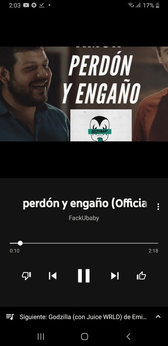 thetraficante's tweet photo. Ya en mi playlist de #YouTubeMusic amor, perdón y engaño 🤯 me llego más que la de residente #fackubaby lo mejor 👊 @GustavoMoralesL @facundoboludo https://t.co/vq1vnLDpa3