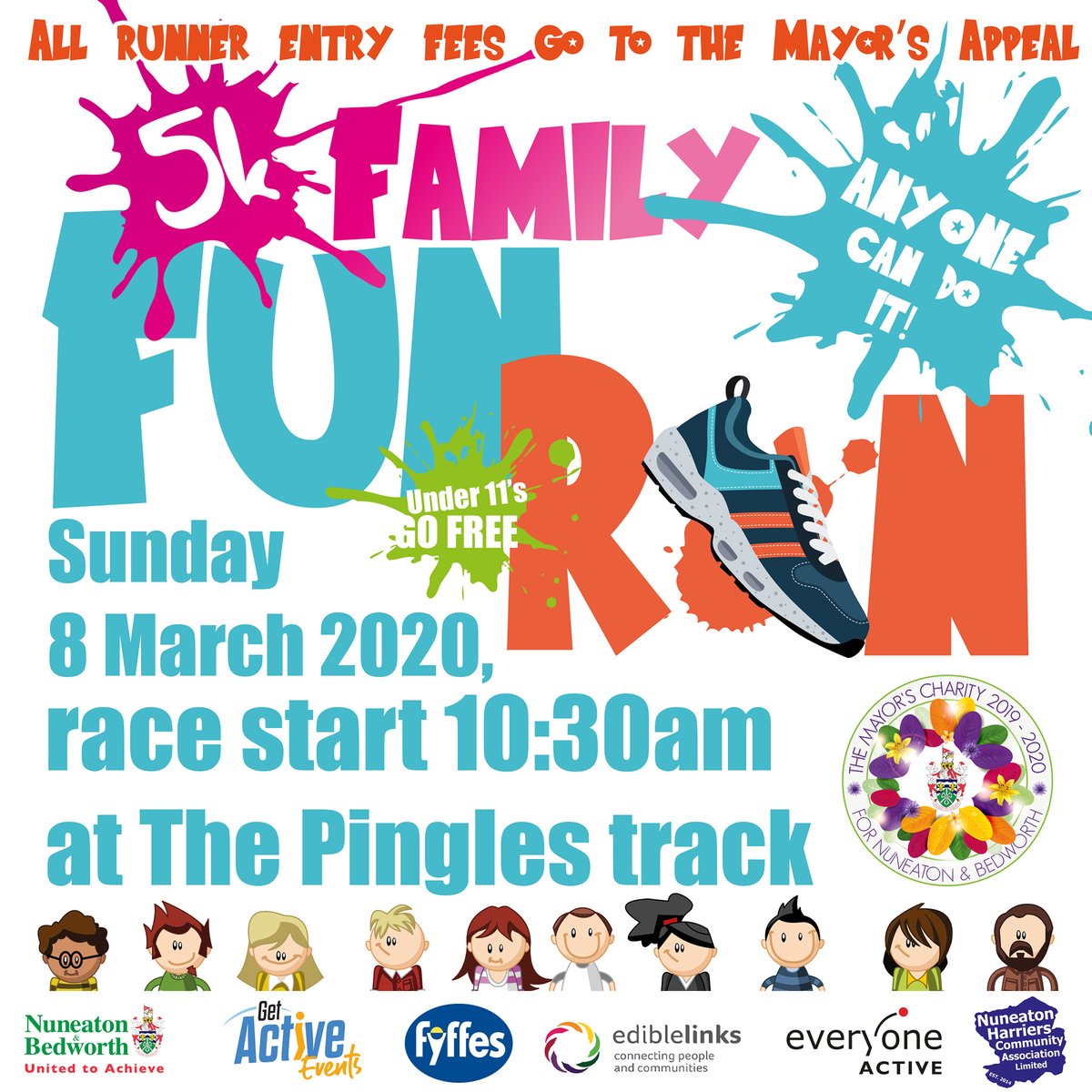 Just a few days left until our Nuneaton 5k Fun Run makes its return, and it’s an event you don’t want to miss! If you would like to take part in the race, click on the link to register: nuneatonandbedworth.gov.uk/info/21003/spo…