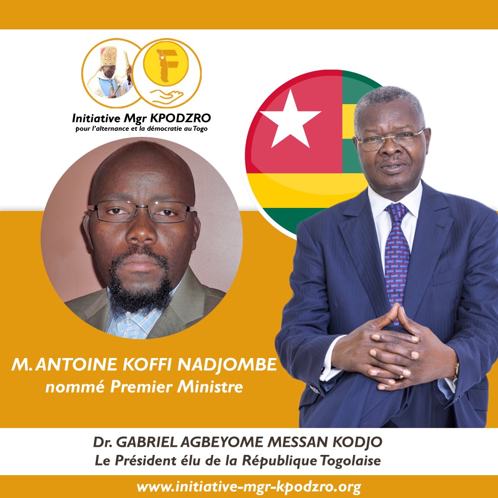 Africardv's tweet photo. #Togo: @agbeyome_kodjo nomme un premier ministre. Antoine Koffi NADJOMBÉ, Professeur de Philosophie et Enseignant Titulaire.
#africardv #tginfo #tgpr2020 #tgpr20
@RFIAfrique @bbcafrique @_Kekeli_ @FrontC_TGDebout @OSIWA1 https://t.co/9UOMBYxh19