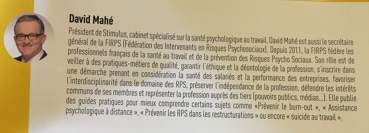Firps_'s tweet photo. Le président du cabinet @Stimulus_fr David Mahé -@davidmahe_HW- représente ce jour la #FIRPS aux 10e Rencontres Parlementaires de la santé au travail avec pour thÚme « Santé et Qualité de vie au travail : un devoir, une urgence, une chance ! » #SanteTravail #RPS https://t.co/tA2Y3OioJy