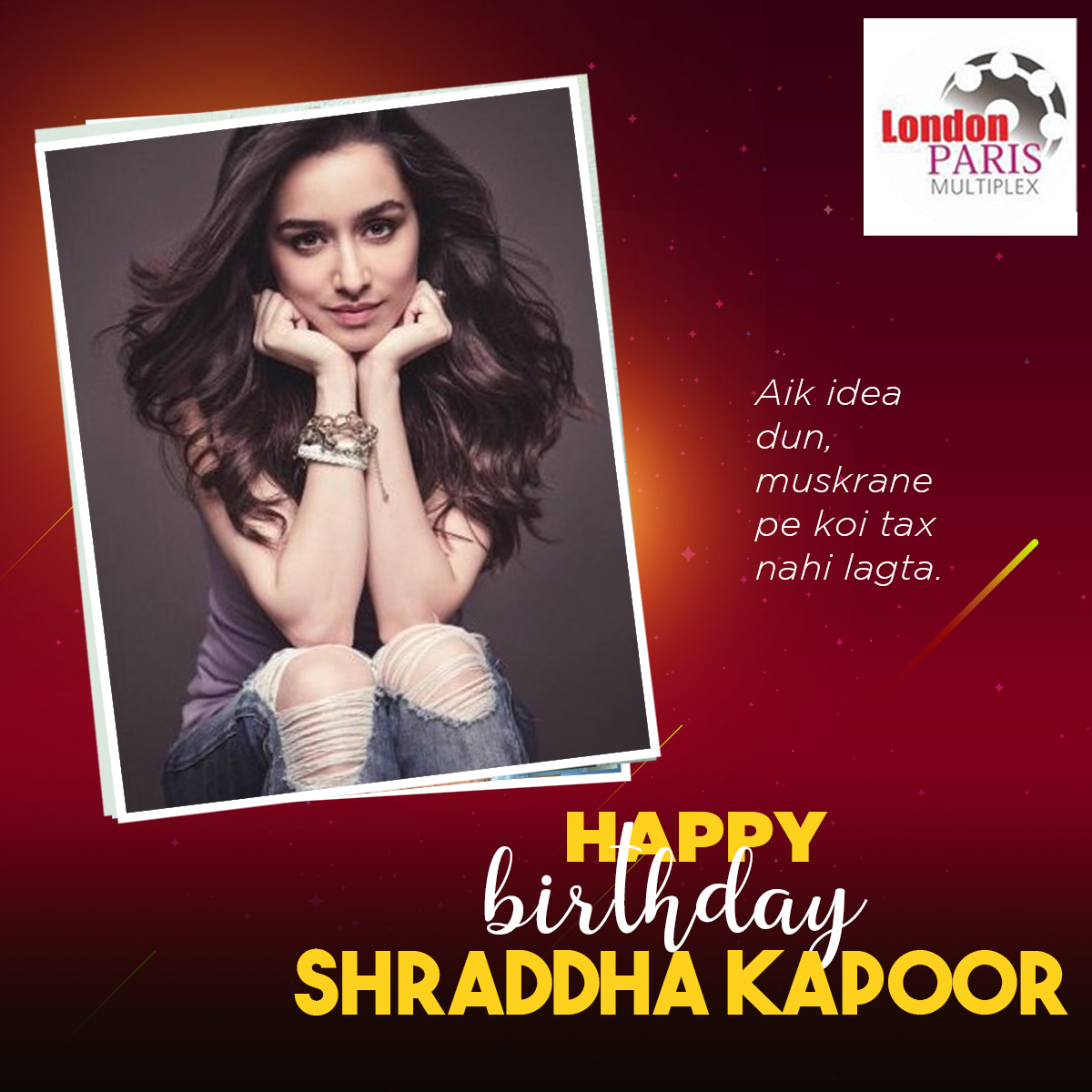 Happy Birthday to the doe-eyed <a href="/ShraddhaKapoor/">Shraddha</a> from Team #LondonParis who has been winning our hearts with her performances!

#HappyBirthdayShraddhaKapoor #ShraddhaKapoor #SheInspiresUs #Baaghi3