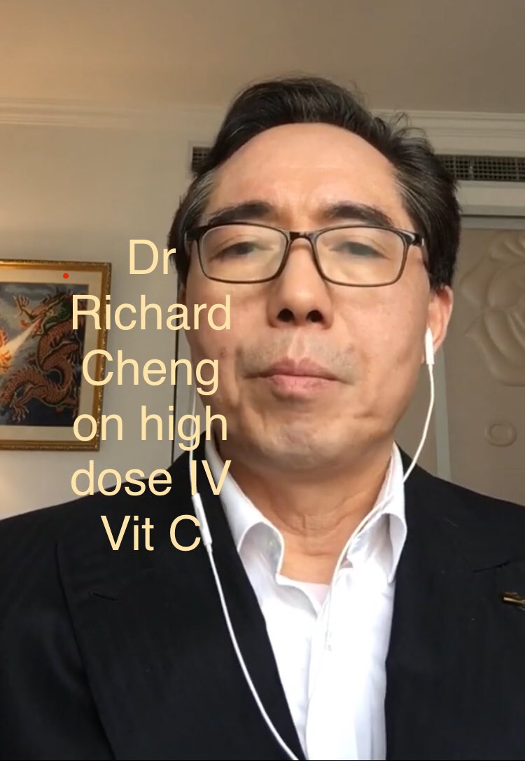 HarriSun222's tweet photo. Dr Cheng reports IV vitamin C is continuing to save life.This case is a daughter who feed her family C in pill form,when mother got sick w/ coronavirus,she insisted an IVC was used. Watch the whole story here 👉 ⛓https://t.co/nzJOyG0K1u #COVIDー19 #COVID19 #Covid_19 #武漢肺炎 https://t.co/tvnUtzflfV