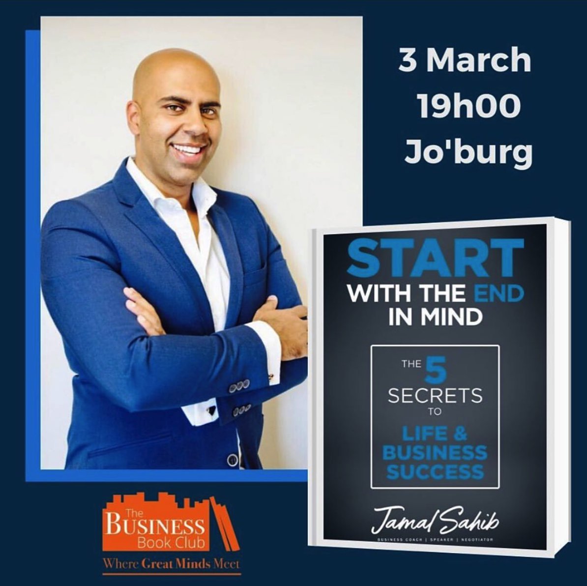Today's the day where great minds meet! Join me this evening at Ndawo Yummy in Norwood where I'll be hosted by The Business Book Club to share on the keys to success in life and business. See you at 7PM #CoachJS #BusinessCoach #TBBC