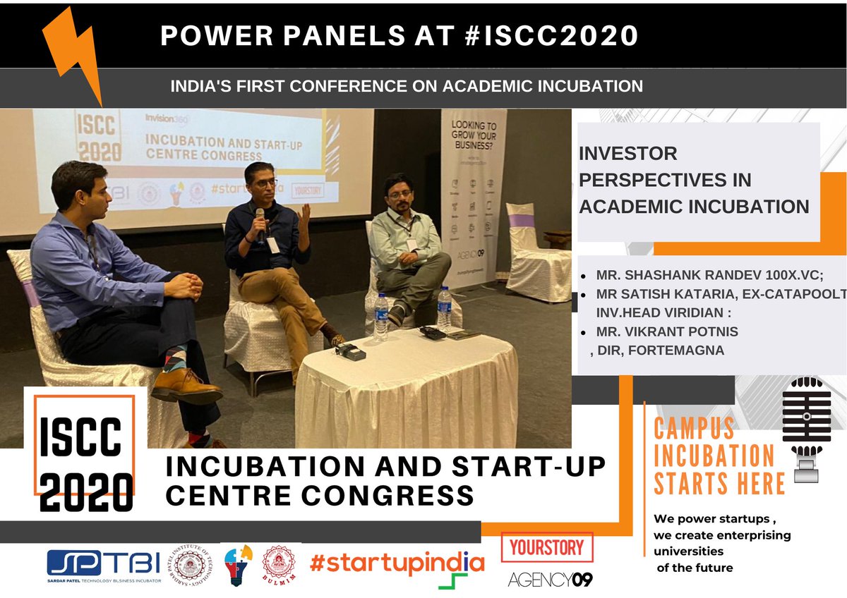 IncubationCong's tweet photo. What do Investors think about startup pipelines emanating from campus incubators?  @ShashankRandev  @satishkataria #vikrantpotnis - thank you for sharing your expert comments on this crucial topic! 

#ISCCConf #ISCC2020 #powerpanelatISCC https://t.co/GC1Ju32Rdw