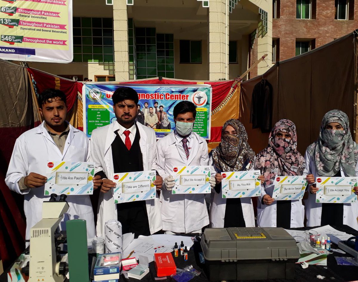 TFTolerance's tweet image. TFT Team Malakand from the University of Malakand organized and expo on the theme of promoting peace and tolerance in their region.
Students from different departments participated in the expo.

#HumaraAzm
#Srengthening_Student_Bodies
#TogetherForTolerance
#TeamMalakand