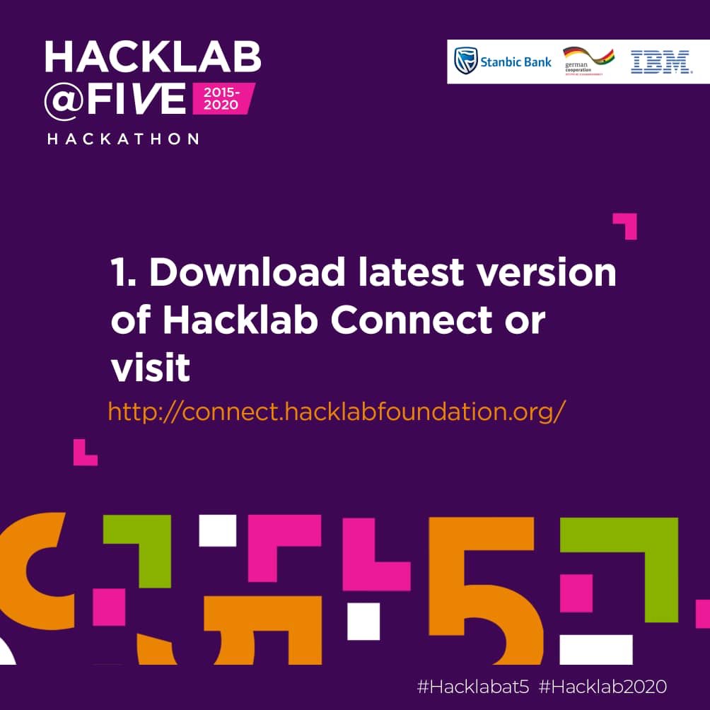 hacklabfdn's tweet photo. Take the following steps to register:
1. Download latest version of Hacklab Connect or visit https://t.co/CzoMUt76dN
#Hacklab #Hacklab2020 #HacklabAt5 #RoadToHacklab2020 #AICanDoIt #StanbicHacklab #IBMHacklab #GIZHacklab https://t.co/FPJHWx75Y7