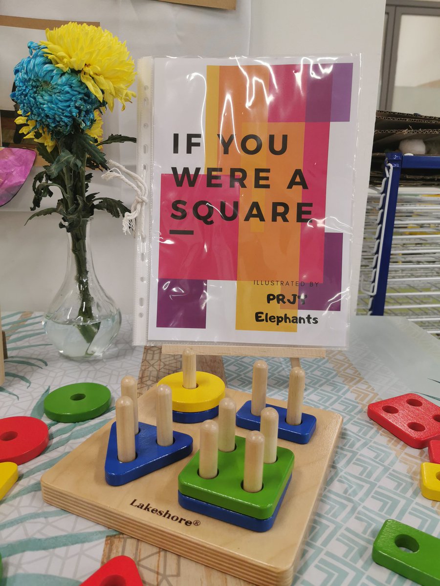 First wordless book illustrated by the Elephants, inspired by the book "If You Were a Triangle" by Marcie Aboff &amp; Sarah Dillard #isklproud