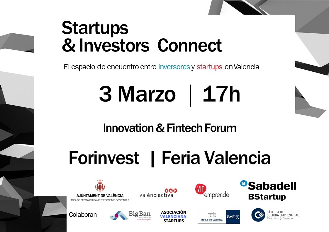 BIGBANInversion's tweet photo. 📣Te invitamos a pasarte por el #SiConnect que tendrá lugar hoy en @Forinvest.
Contará con un jurado de lujo formado por @VMajadas @inmabeag @malbors 👏👏
📌 Feria Valencia
📝Inscripciones: vitemprende@valenciactiva.es
#Innovación #Startup https://t.co/PbYjqvziqH
