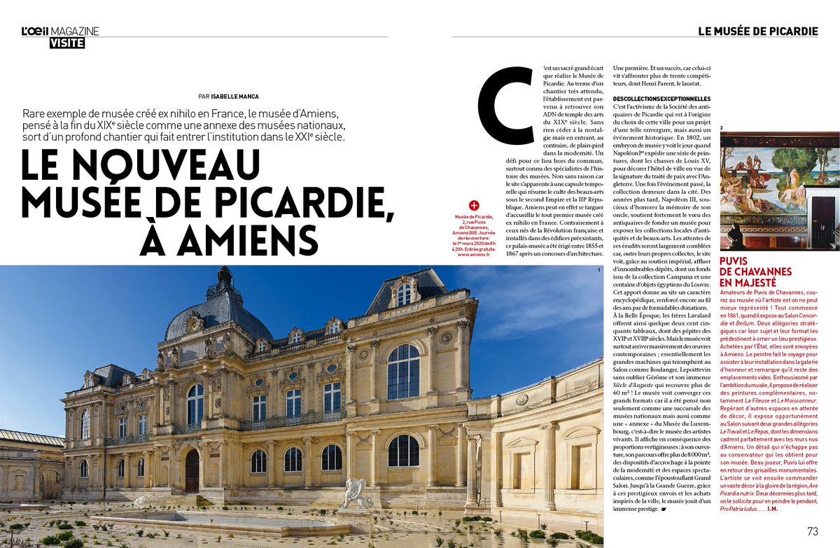 MagazineLoeil's tweet photo. 🏛 L'ŒIL MAGAZINE : à l’occasion de la réouverture du #MuséedePicardie après plusieurs années de travaux, @MagazineLoeil vous emmène en visite et répertorie les plus belles pièces qu’il sera possible d'y (re)voir dès le 1er mars !
https://t.co/pC4Uah9NSV
#ouvrezloeil https://t.co/kvKqlO26Qh