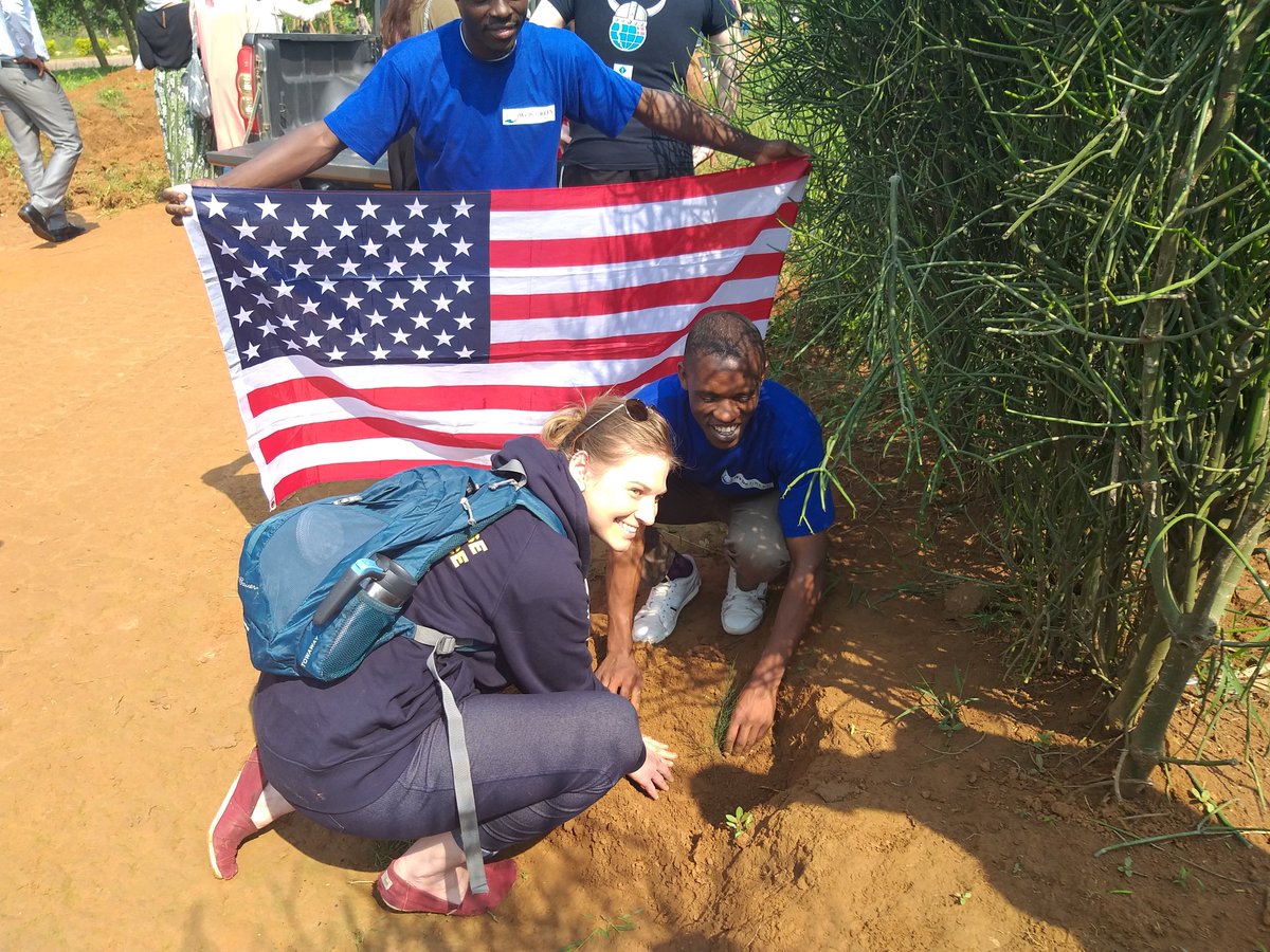 WedogreenOrg's tweet photo. WDGO Rwanda in partnership with @medsar_rwanda  have involved delegates from 100+ countries across the globe convening in 69th #IFMSA meeting in Rwanda planted trees in Bugesera contributing to its green  growth and fighting against climate change. https://t.co/ip0YVbNDB0