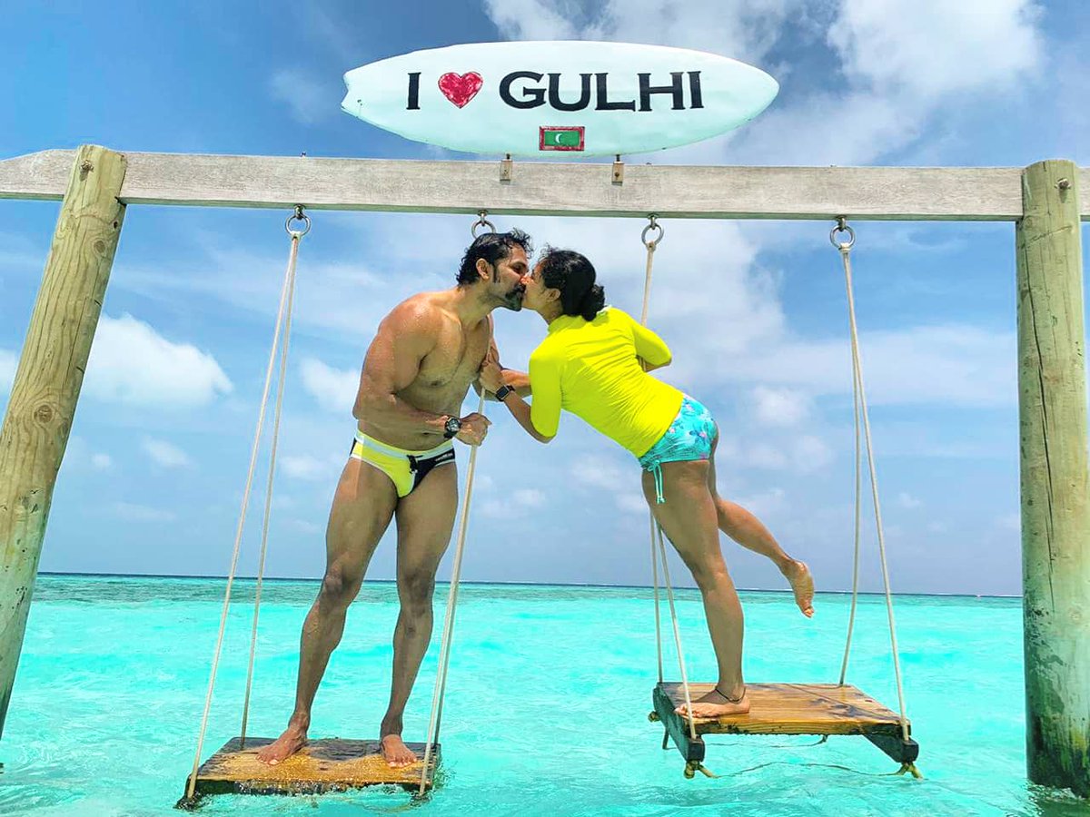 Our birthday month celebrations at #gulhiisland in #maldives . Sun, beach and love @Poojaram22

#aries #ariescouple #thatmallucouple #beachbums #beachlife #lovethebeach #sunbeachsand #couplesthattravel #couplegoals #ariesrams #lovemaldives #birthdaymonth