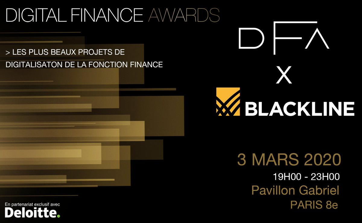 ThBOULLONNOIS's tweet photo. BlackLineFrance: 🔛 Digital Finance Awards ! 🔛
Venez nous retrouver au Pavillon Gabriel, Paris 8 pour récompenser les #DAF qui #innovent, #digitalisent et #modernisent leur fonction !

Il n'est pas trop tard pour s'inscrir 👉 https://t.co/MLzENoED2v
#… https://t.co/Q5miCYkH1r