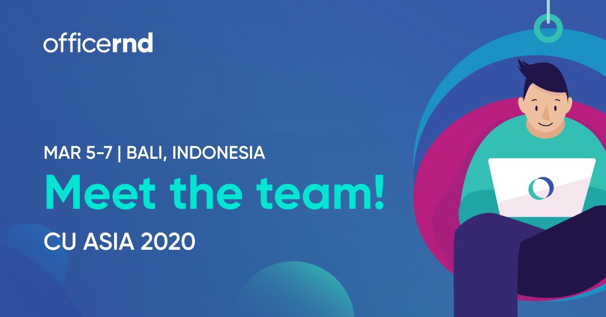 officernd's tweet photo. Only 2 days left till #CUAsia2020. Don't miss to pass our booth and say Hi. We'd love to meet you and chat about the #coworking industry and your business. :) See you very soon! https://t.co/KzUTLqGkqA