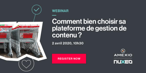 NuxeoFR's tweet photo. [#WEBINAR] Rejoignez @AmexioExpertECM et @GregCarlinPro le 2 avril et découvrez les points essentiels à considérer pour bien choisir votre future solution de gestion de contenu. https://t.co/gthWUpd7Br #GED #ECM #CSP https://t.co/DC5rZ1gWmM