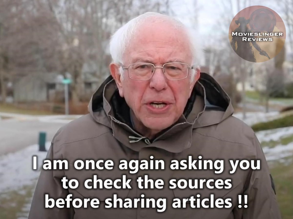 movieslinger's tweet image. If the article you're about to share gets its story from We Got It Covered or some dude running a basement blog, its probably not reliable !!! Don't share it !!! Its clickbait 🙈
And please read the whole article before losing your minds about the "news" 😂😂
 #CheckSources