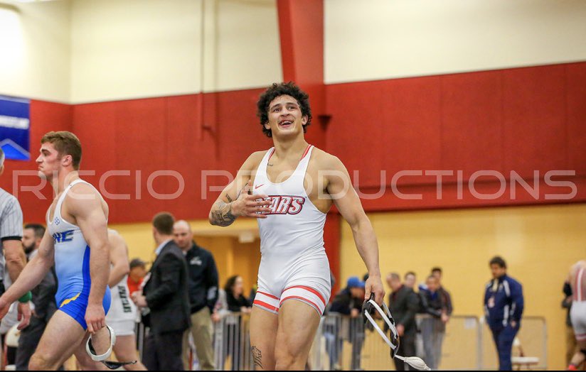 Nemuel184's tweet photo. Punched my ticket to Iowa! Beat the returning national champ to make the finals #BSUReppin #Wrestling #imcomin #Thegrind #ManAbove https://t.co/BOlLcMKfdc