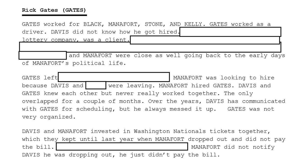 Enter Rick Gates, who proffers ERRYTHING. Also, major league sports tickets. Always with the tickets...