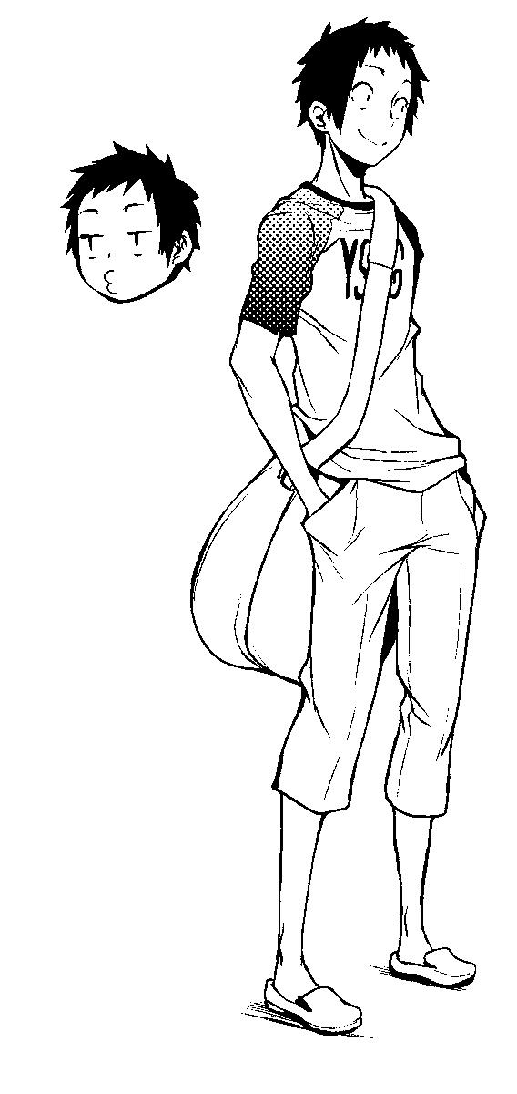 「3/3 (・3・) 」|ヤスダスズヒトのイラスト
