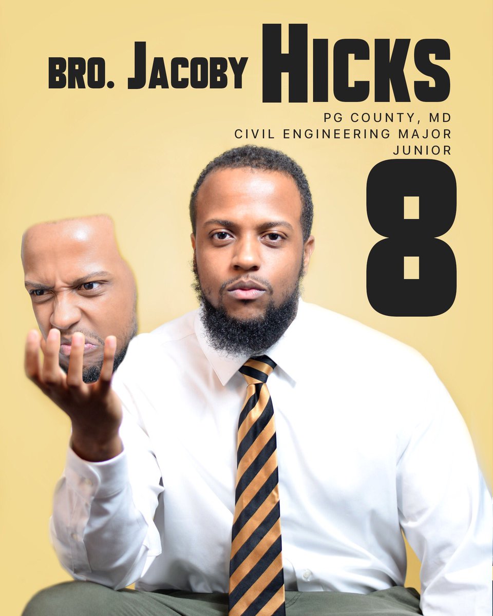 Introducing Jacoby Hicks, a junior majoring in Civil Engineering . He plans to bring his compassion and gracefulness to the Nu Theta Chapter and ODU’s campus. We want to congratulate and welcome Bro. Hicks🤙🏾#471 #MeetTheNuDecade