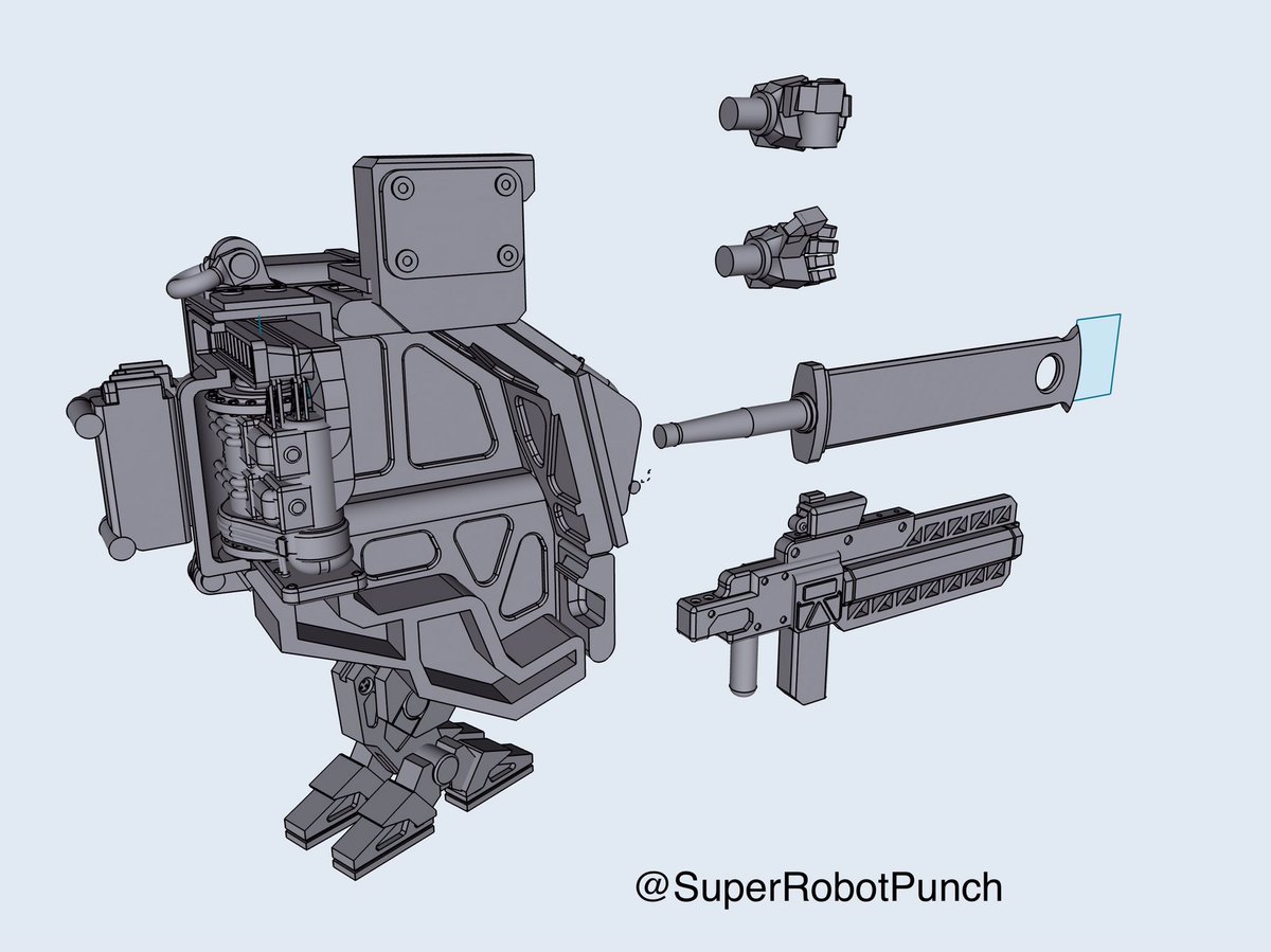 SuperRobotPunch's tweet photo. Finished a pass on the gear. @RailCannon https://t.co/juOrhEp97j
