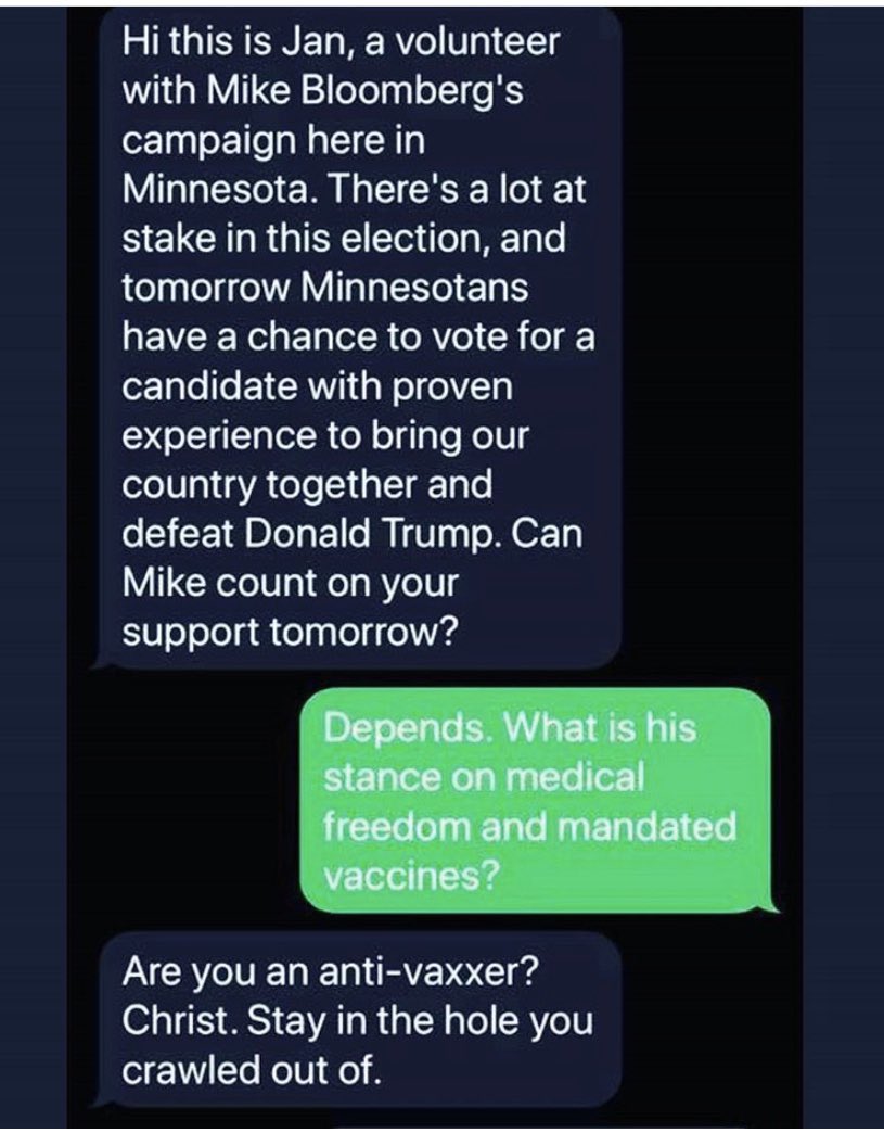 leonarosepxi's tweet photo. Sure Jan. The true democrat party behavior. @DNC @MikeBloomberg @DonaldJTrumpJr @POTUS @FLOTUS https://t.co/oKCiyBudab